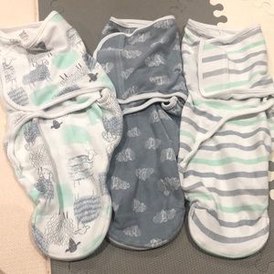 Aden + Anais 3pk wrap swaddles
